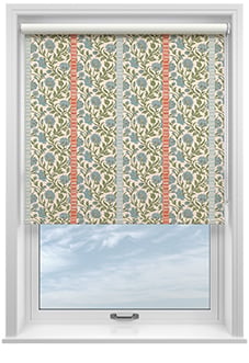 Petal & Block Latika Stripe, Neem - Twist & Fit Roller Blind